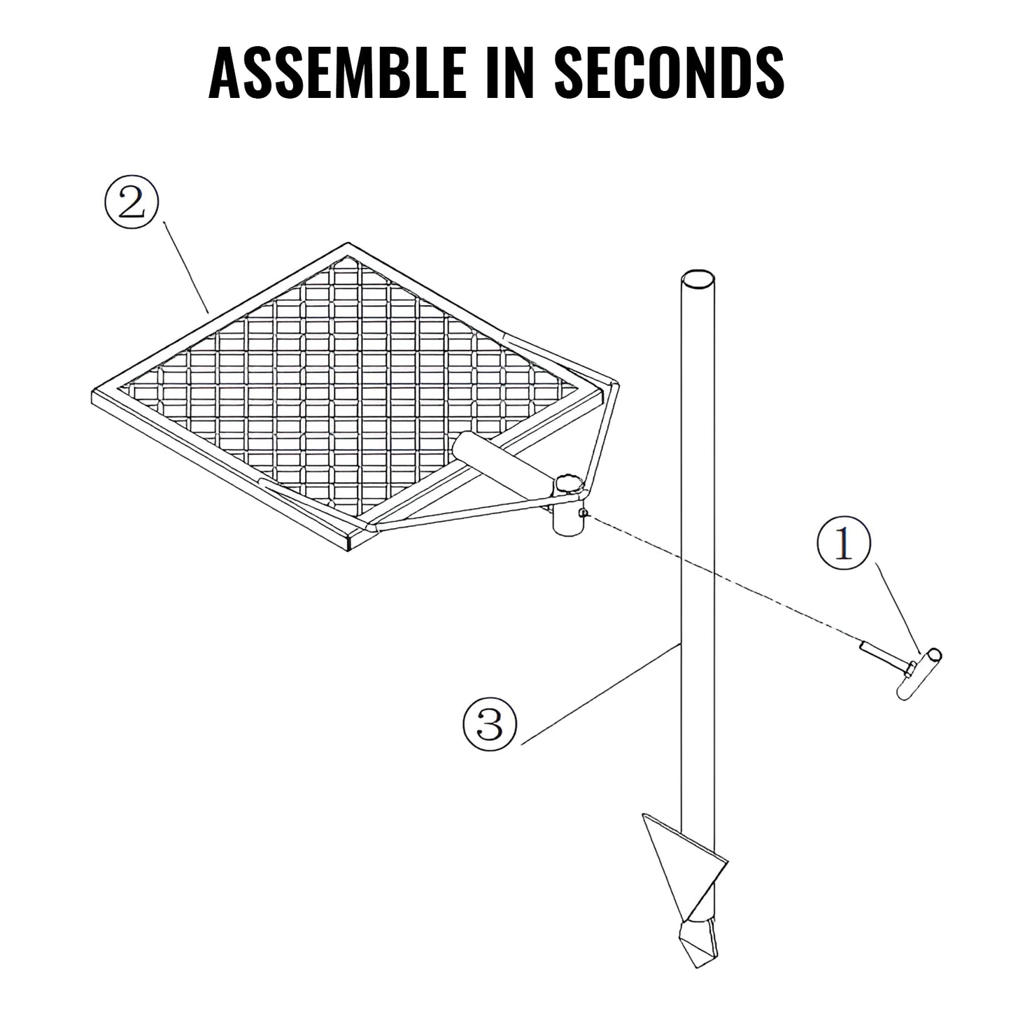 Premium Steel Campfire Grill Rack for Outdoor Cooking Camping Picnics Beach