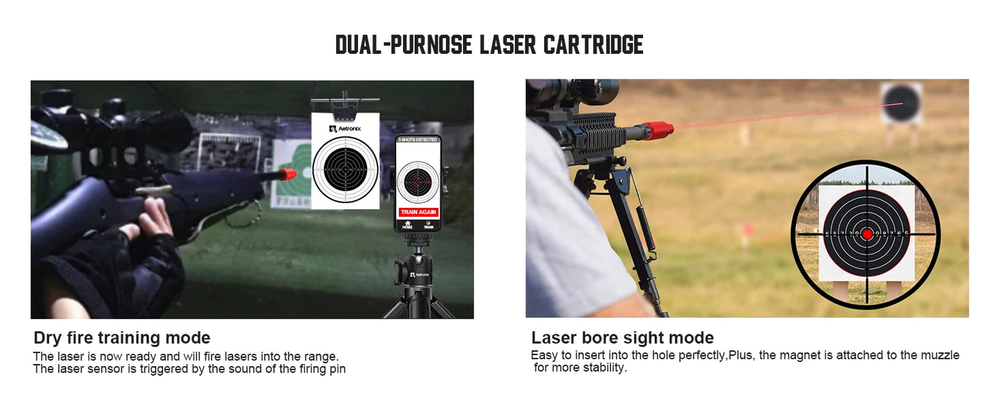 22LR dual-purpose magnetic suction laser training bullet, red dot laser training bullet,