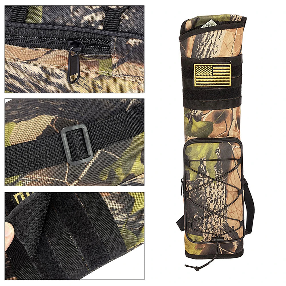 Archery Quiver Bag Bottom T  Bow Holder Adjustable Strap for Outdoor Archery Hunting Accessories