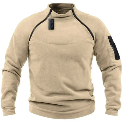 Outdoor Polar Fleece Jacket Hunting Clothes Warm Zipper Pullover Man Windproof Coat