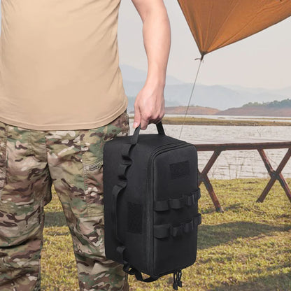 Camping Storage Bag Utility Tote Bag Multi-Function Camping Cookware Organizer Multi-pockets Trunk Organizer for Hiking Climbing