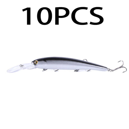 16.5cm 21g 6# Hook Deep Diving Large Minnow Wobbler Lure Artificial Hard Bait Crankbait Bass Pike Walleye Perch Fishing Gear