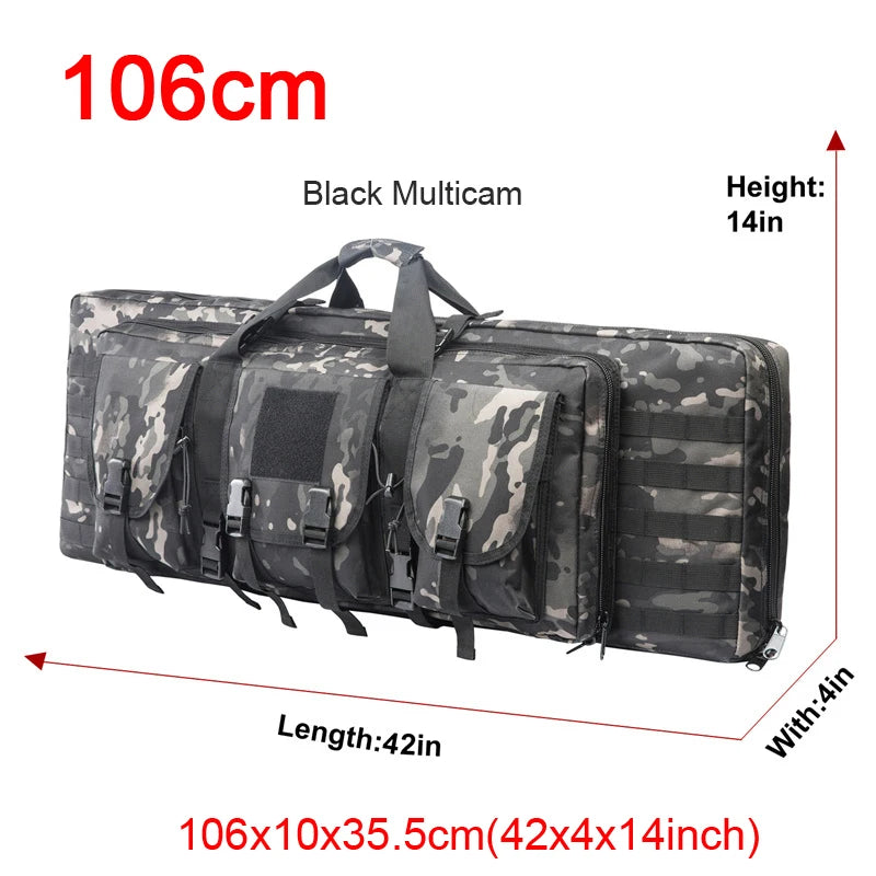32 38 42 48 inch   Double Rifle Case Airsoft Gun Case Backpack Hunting