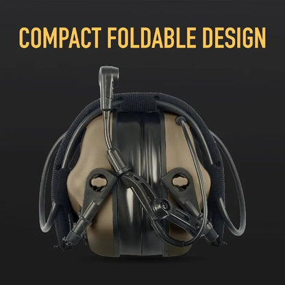 Tactical Headset Hunting & Shooting Earmuffs with Microphone, Sound Amplification,
