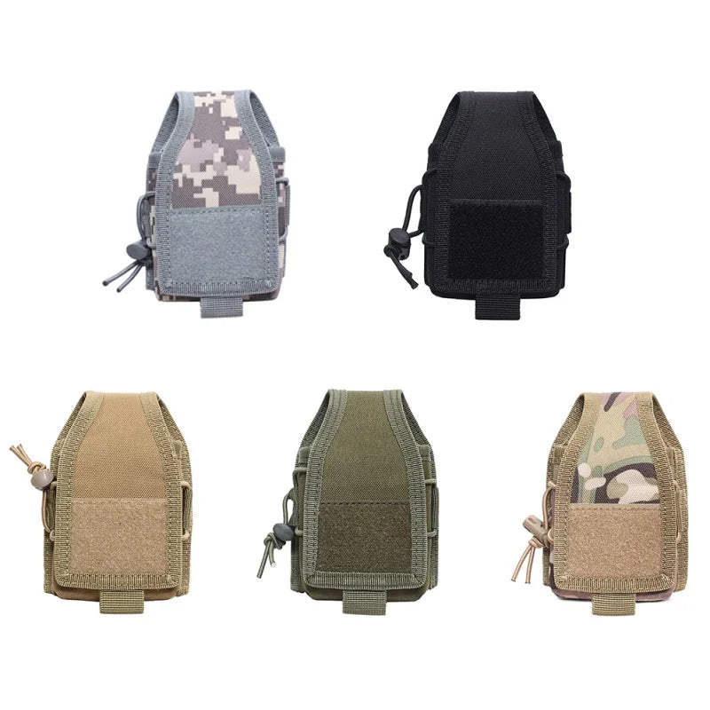 Walkie Talkie Pouch Waist Bag Holder Pocket Portable Interphone Holster Carry Bag Hunting Camping Tool