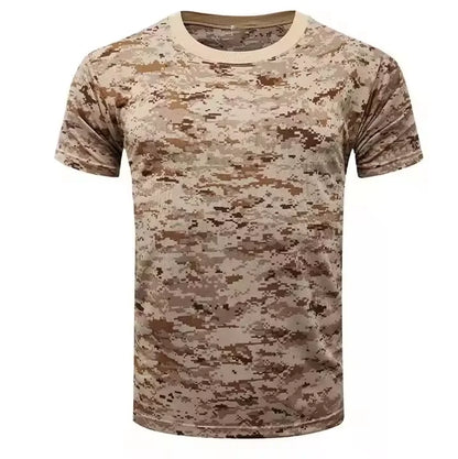 Men's Camo 3d Printed Shirt Outdoor Sports Casual Comfortable Clothing