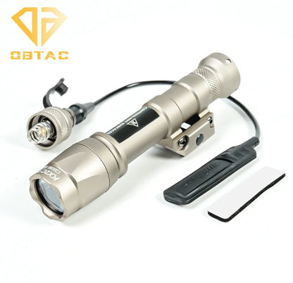 Metal Flashlight Strobe Scout Light Hunting Weapon Scout Light Fit 20mm Rail