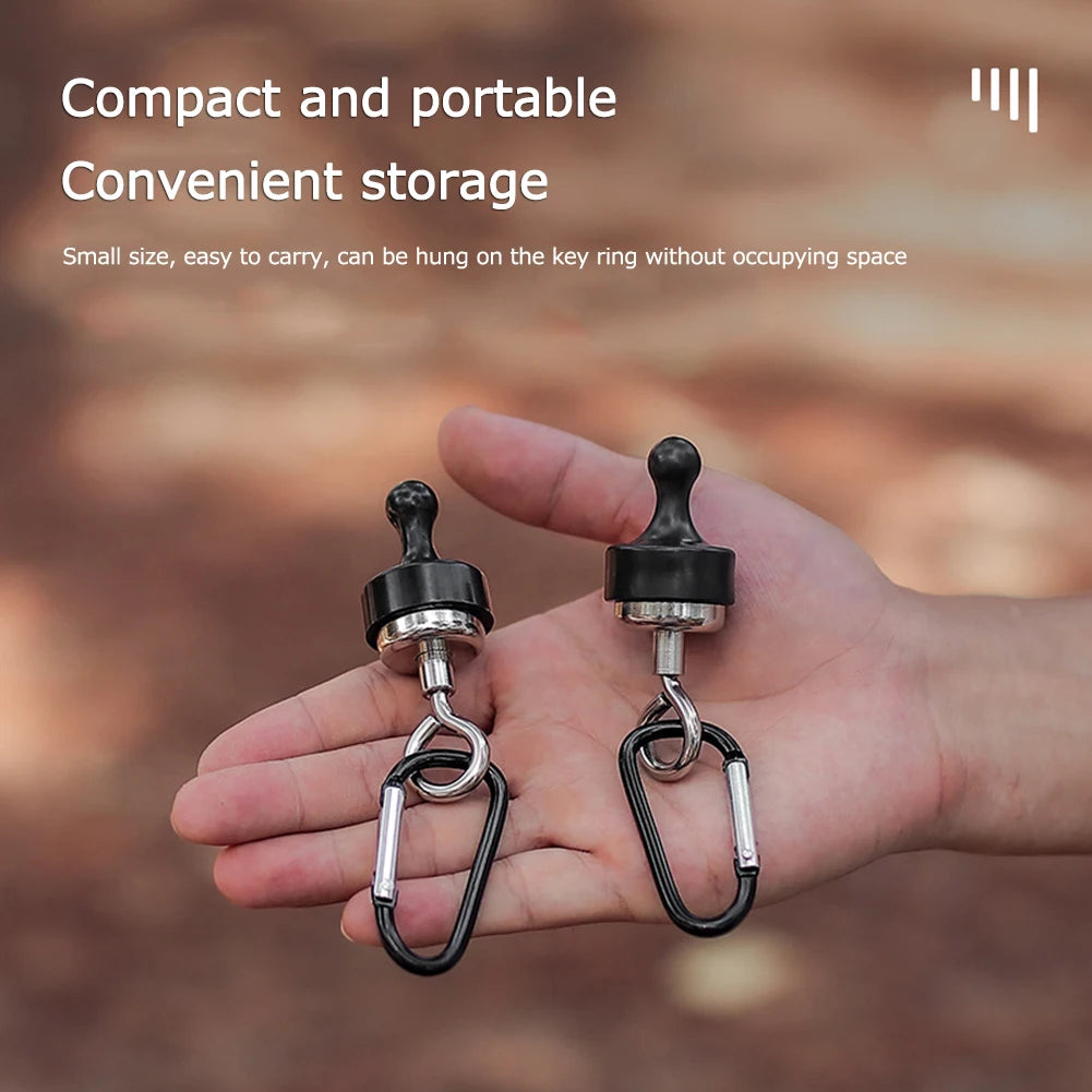 30-1PCS Camping Magnetic Hook Strong Suction Separable Multifunctional Outdoor Tent Canopy Carabiner Magnet Hanger Clip Tools