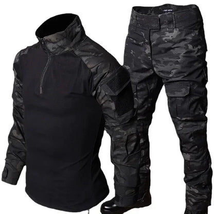 Combat Tops Waterproof Tactical Suits Elastic Multiple Pockets Quick Drying Workwear Cargo