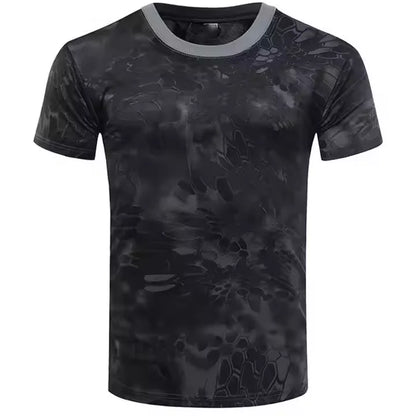 Men's Camo 3d Printed Shirt Outdoor Sports Casual Comfortable Clothing
