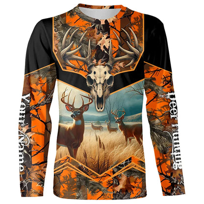 Camo Hunting Animals Wild Boar Men T-Shirt 3D Print Sport Long Sleeve Tee Tops Casual O Neck Streetwear T Shirts Men&