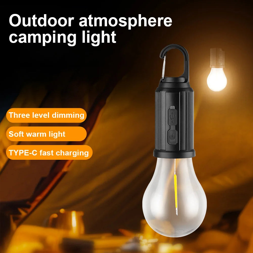 2-5PCS Solar Powered LED Lighting Lantern USB Charging Outdoor Tent