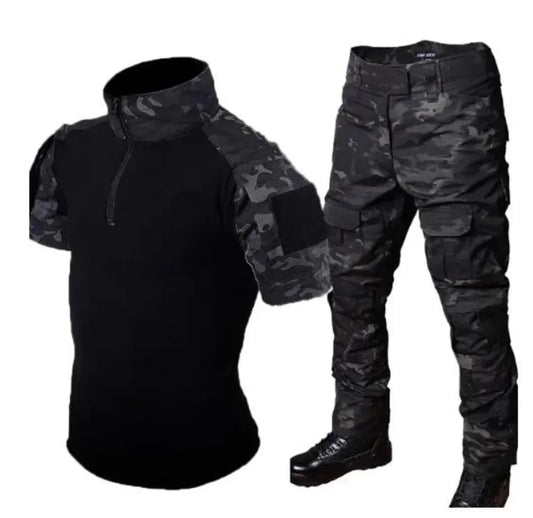 Combat Tops Waterproof Tactical Suits Elastic Multiple Pockets Quick Drying Workwear Cargo