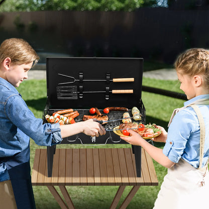 Portable Square Charcoal Grill