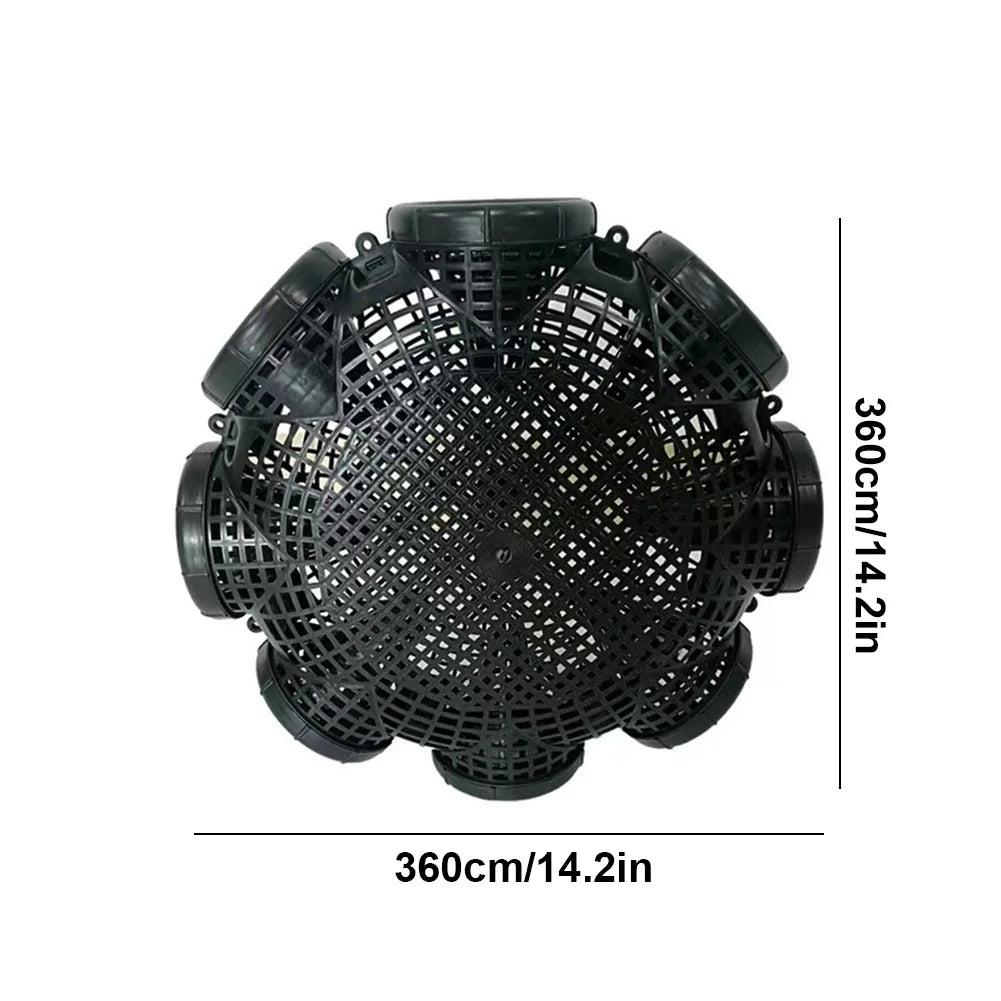 6/8 Holes Crayfish Catcher Crab Crayfish Shrimp Smelt Eels Traps Mesh Fishing Trap