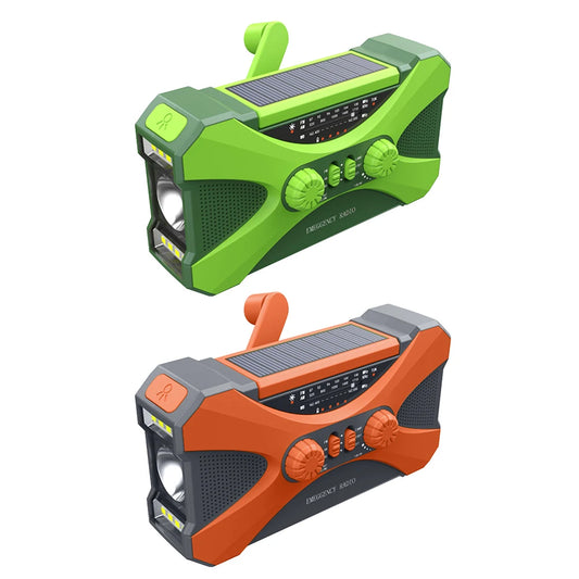 Emergency Radio Solar Hand Crank LED Flashlight/Reading Light/SOS Alarm Survival Tool