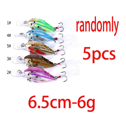 HENGJIA 1pc Diving Depth Crankbait Fishing Lures Swimbait Isca Artificial Bait floating Fishing Wobblers 7.5cm 9g pesca peche