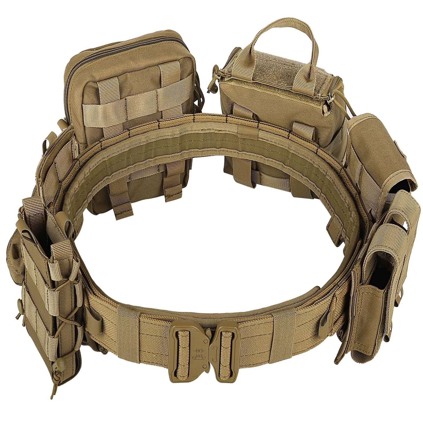 8-in-1 Hunting Tactical Battle Belt with Accessories  Quick Release Heavy Duty Belts