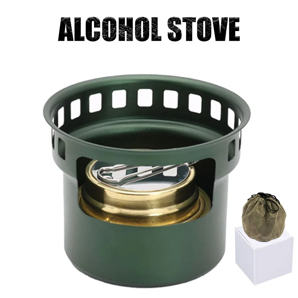 Alcohol Stove Camping Supplies Cooking Outdoor Outdoors Equipment Accessories Furnace Camp Mini Camp Cooking Supplies Hiking