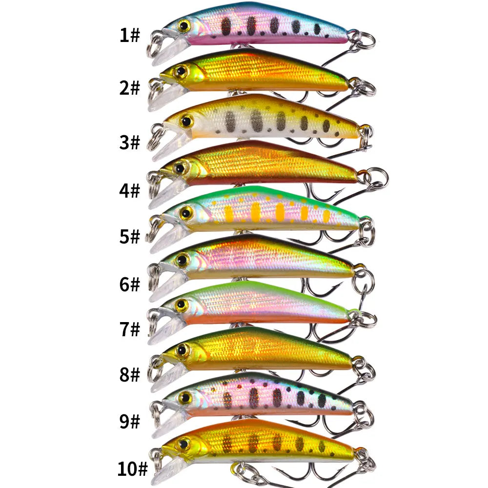 1pcs  4.3cm 1.6g Pesca Stream micro Fishing Lure Sinking Minnow Artificial Hard Bait For Bass Carp Pike SalmonTrout Panfish Lure
