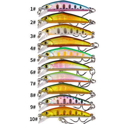 1pcs  4.3cm 1.6g Pesca Stream micro Fishing Lure Sinking Minnow Artificial Hard Bait For Bass Carp Pike SalmonTrout Panfish Lure