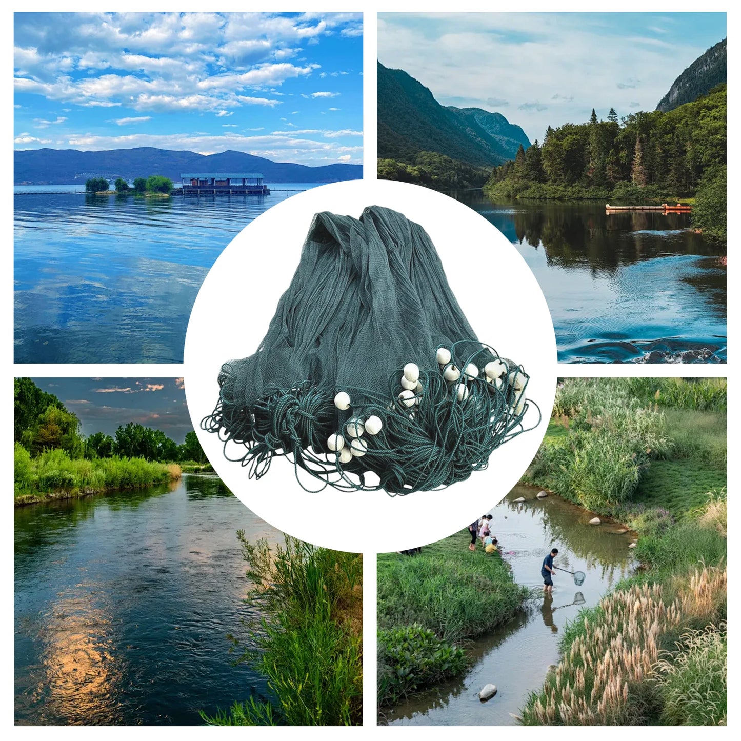 Cast Net Weighted Net  Mesh Thickened Net Line Fishing