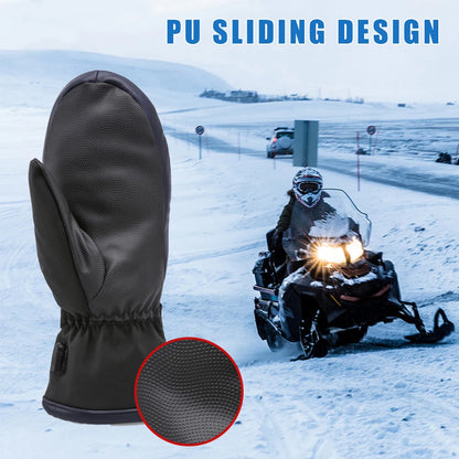 Electric Heating Gloves USB Charging Electric Heated Gloves Waterproof 3 Gear Temperature for Climbing Hiking Cycling