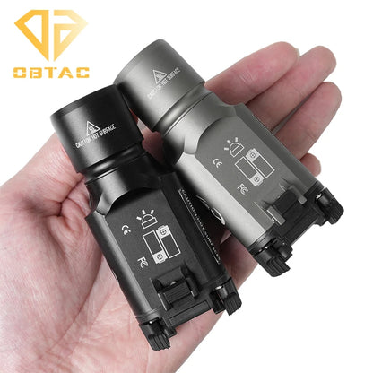 Metal Flashlight Strobe Scout Light Hunting Weapon Scout Light Fit 20mm Rail