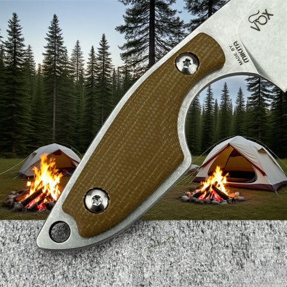 Outdoor Straight Blade Survival Hunting Self-Defense Camping Essential