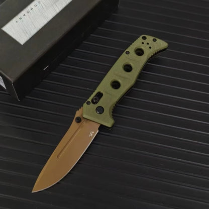 Outdoor folding knife,     bearing lock knife,   D2 blade, ultra-portable daily