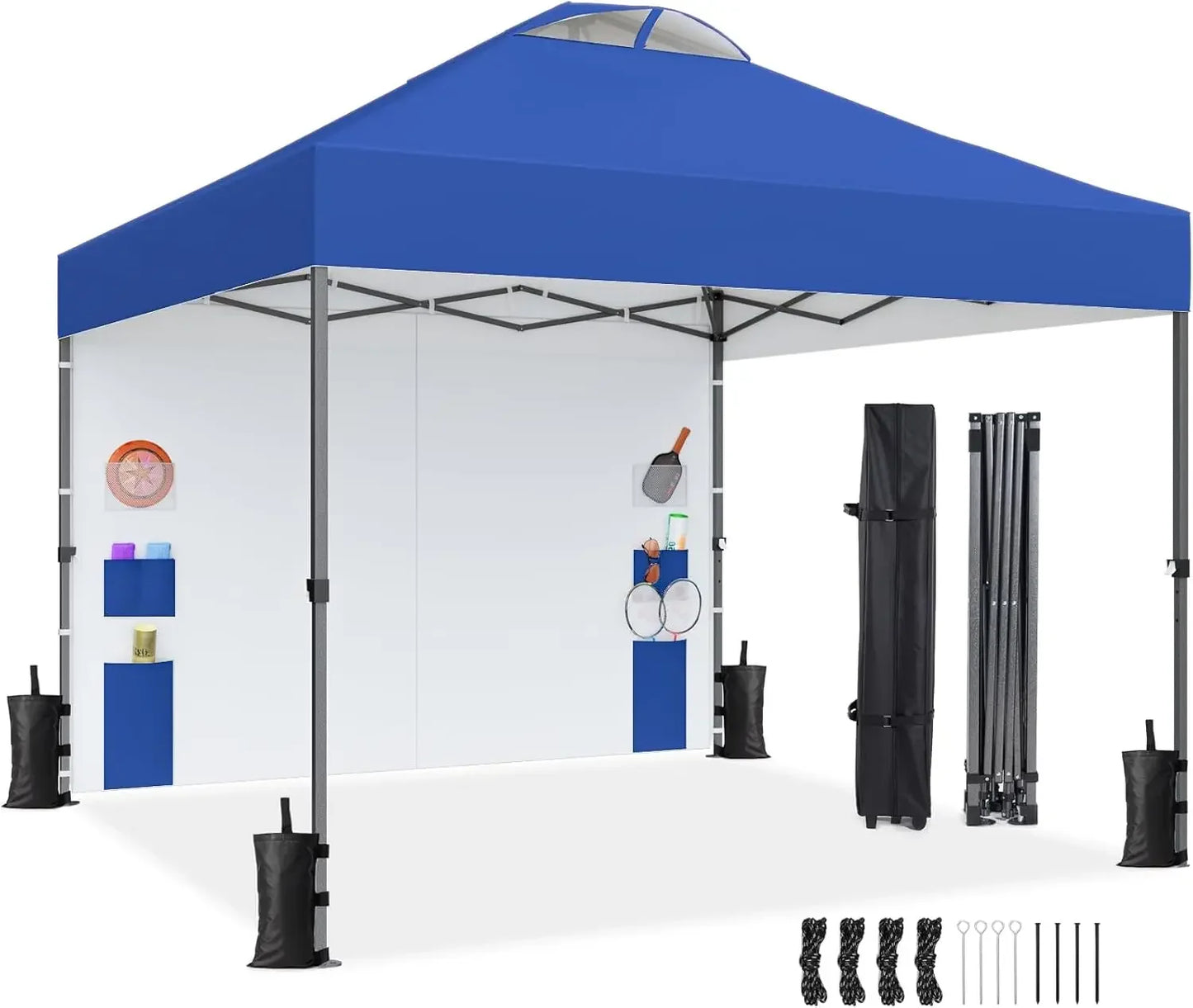 10x10ft 1-Person Setup Pop Up Canopy Tent