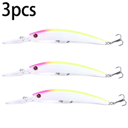 HENGJIA 1pcs 15cm 15g  Deep Diving Jerkbait Artificial Hard Bait Fishing Wobblers Minnow Lure for Bass Pike Carp Fishing  Tackle