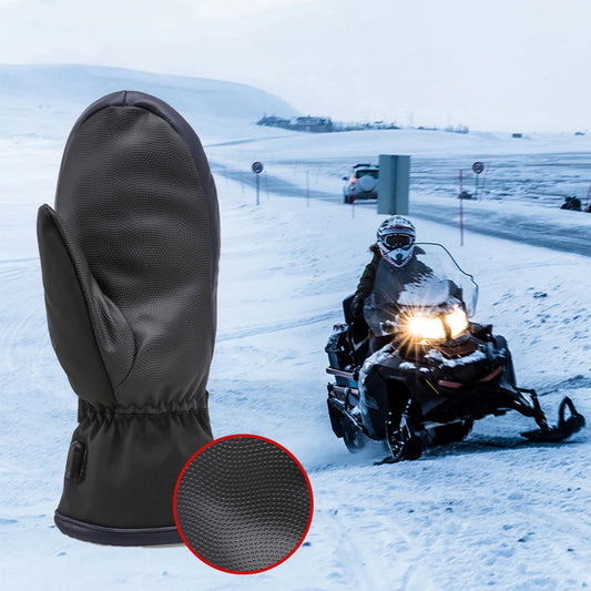 Electric Heating Gloves USB Charging Electric Heated Gloves Waterproof 3 Gear Temperature for Climbing Hiking Cycling