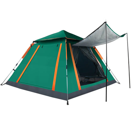 4-5 Person Camping Tent Outdoor Foldable Waterproof Tent with 2 Mosquito Nets Windows Carrying Bag for Hiking Climbing Adventure