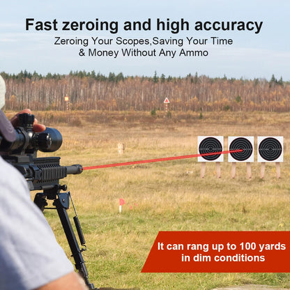 223REM Optics Cartridge Red Dot Laser Bore Brass Bore