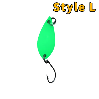 Trout Bait Metal Spoon Fishing Lure Wobbler   Jigging Tackle Accessories Multi-color Long-casting Lure Bait