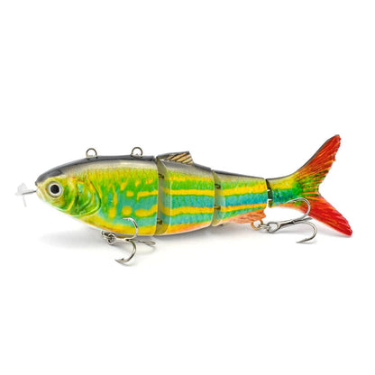 Automatic Swimbait Electric Robotic Fishing Lure 4-Segement Auto Multi Jointed Bait USB Rechargeable Wobbler Pesca Accessories