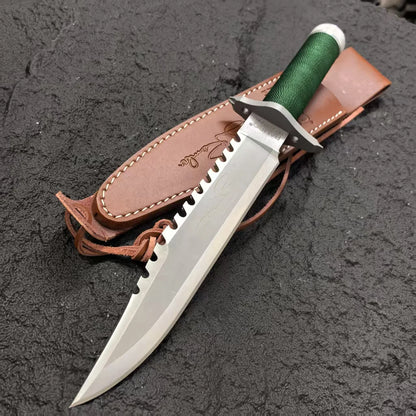 EDC outdoor self - defense knife, outdoor high - hardness survival knife, camping and mountaineering knife