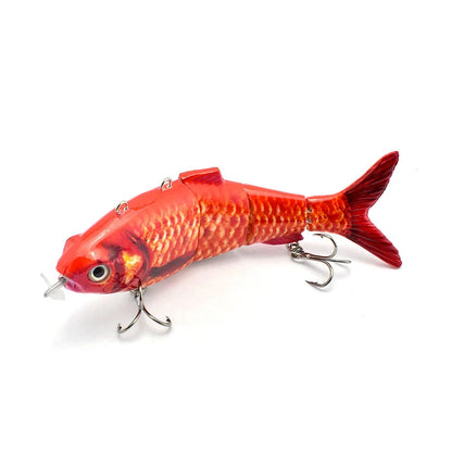 Automatic Swimbait Electric Robotic Fishing Lure 4-Segement Auto Multi Jointed Bait USB Rechargeable Wobbler Pesca Accessories