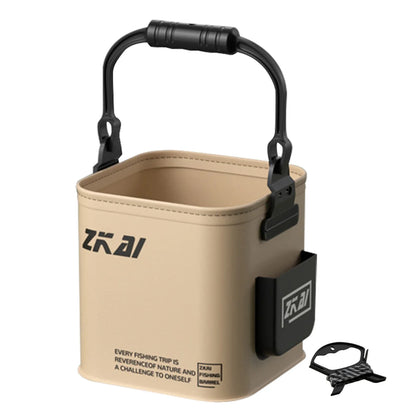Multifunction Folding Fishing Bucket With Ergonomic Handle Bucket Waterproof Outdoor Camping Bucket