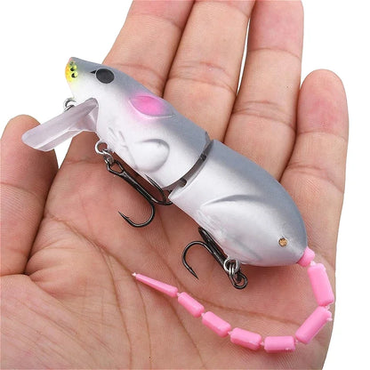 Mouse Lure Artificial Plastic Mouse Fishing Lure Swimbait Floating baits