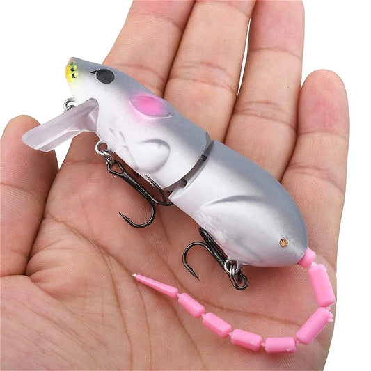 Mouse Lure Artificial Plastic Mouse Fishing Lure Swimbait Floating baits