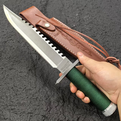 EDC outdoor self - defense knife, outdoor high - hardness survival knife, camping and mountaineering knife