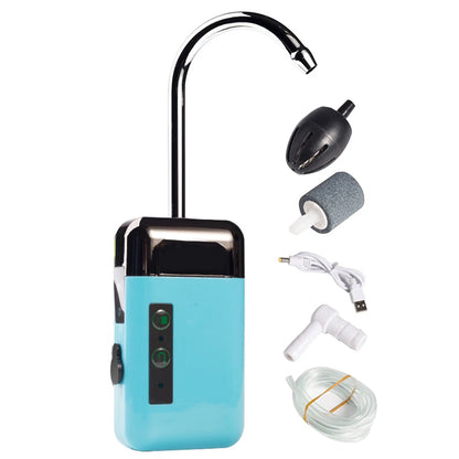 Water Oxygen Pump Portable Fishing Oxygen Water Pump Intelligent Sensor Energy Saving LED Light