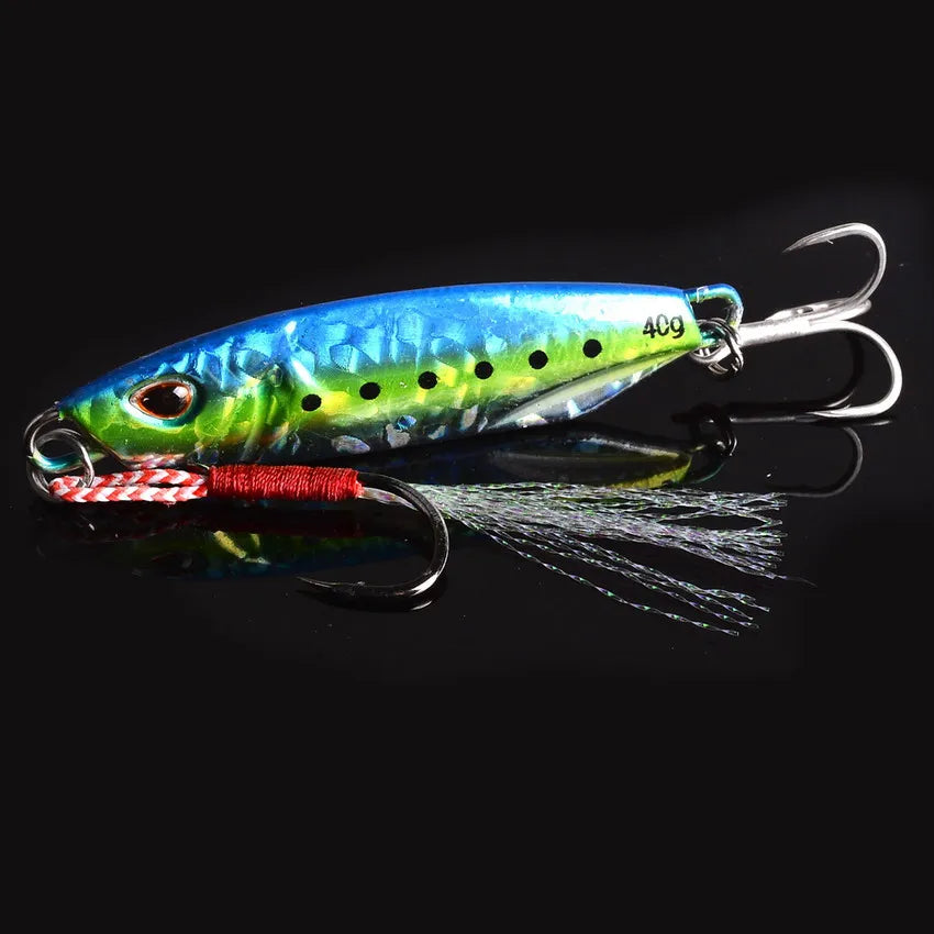 Metal Cast Jig Set Spoon   Trolling Hard Bait Bass Fishing Boat Tackle Trout Jigging Lure Jigs Saltwater Lures