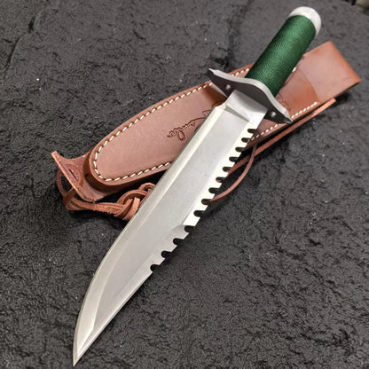 EDC outdoor self - defense knife, outdoor high - hardness survival knife, camping and mountaineering knife