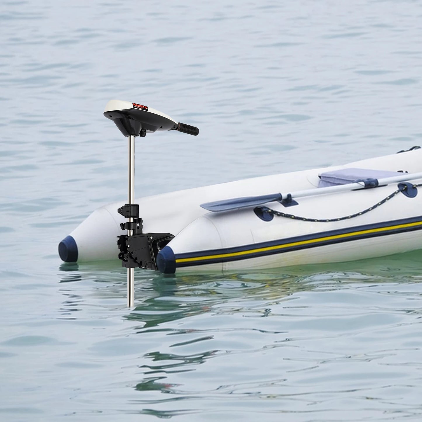 660W Electric Outboard Trolling Motor, 12V 65LBS Thrust Outboard Engine Marine Boat Motor Inflatable Fishing Boat Engine