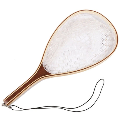 Fly Fishing Landing Net  Transparent Net Soft Rubber Mesh