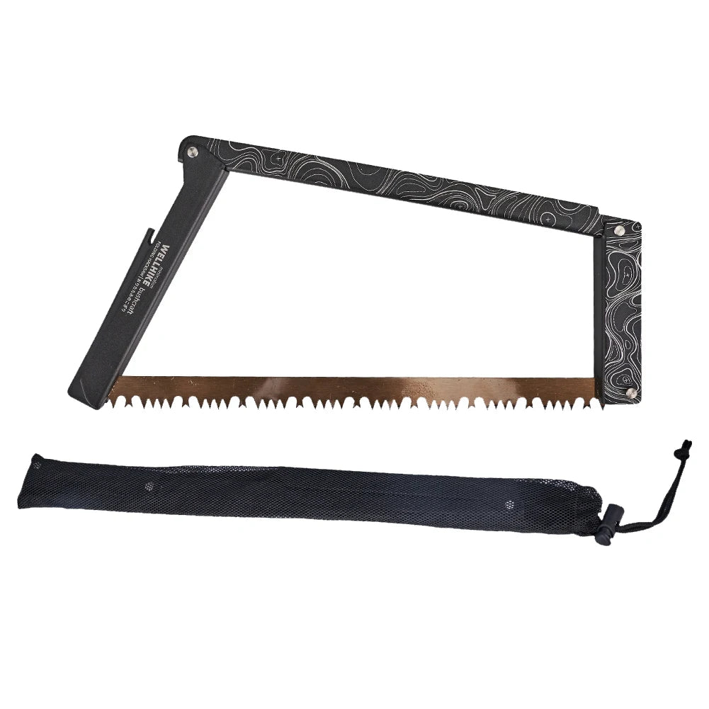 Folding Saw with Storage Bag Multifunctional Handsaw Aluminum Alloy Camping Foldable Hand Saw for Backpacking