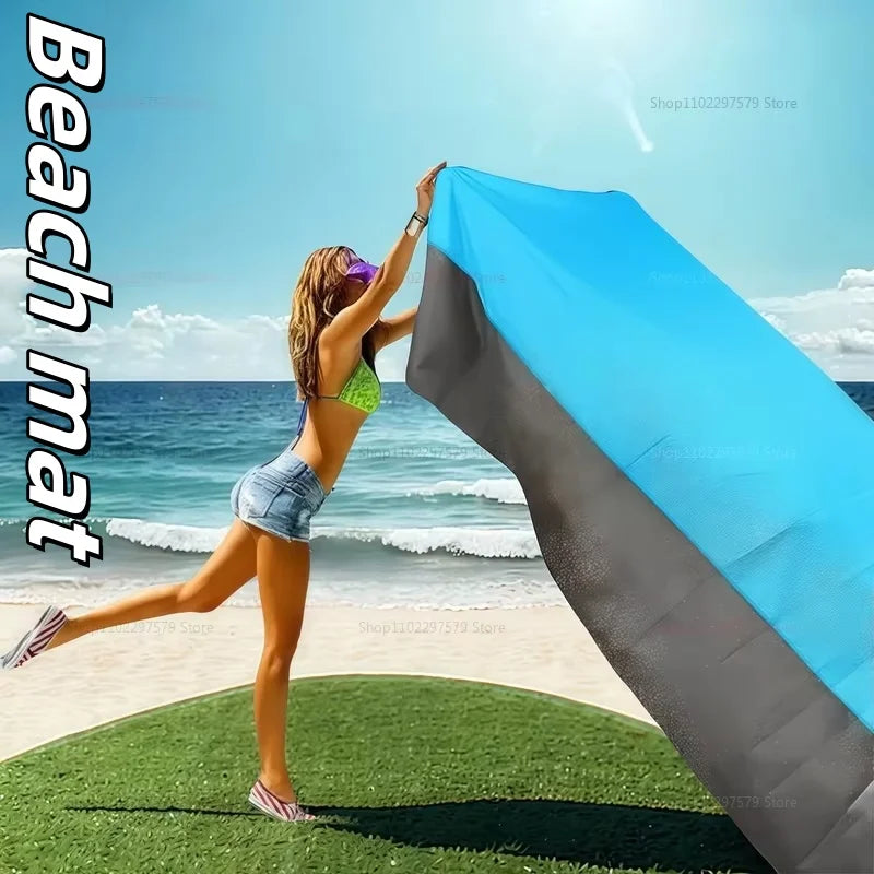 Waterproof beach blanket 200x210cm portable lightweight picnic camping hiking trip mat for beach outdoor sports camp supplies